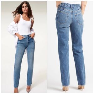 Good American Good 90s Icon Jeans GNIC999T B952 Size 6 /28